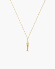Gold Anchovy Necklace
