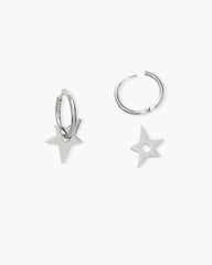 Star Earrings in Silver