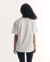 ADA Short Sleeve Oversized T-shirt - Light Grey Melange