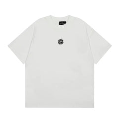 Broken Planet American High Street Trendy Brand Summer Embroidered Letter Logo Loose Cotton White Short sleeved T-shirt