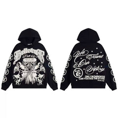 Hellstar Vintage Ornate Dove Script Pullover Hoodie