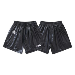 Hellstar Antique Washed Ink Splash Graphic Shorts