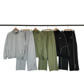 Broken Planet Fashion High Street Spring and Autumn Sports Leisure Embroidery Zipper Hoodie Coat Pants Set Fog