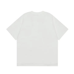 Broken Planet American High Street Trendy Brand Summer Embroidered Letter Logo Loose Cotton White Short sleeved T-shirt