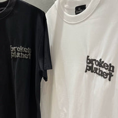 Broken Planet High Street Summer Leisure Foam Letter Printed Loose Cotton Short sleeved T-shirt for Men and Women