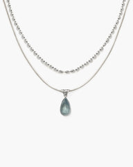 Waterdrop Necklace in Marine Blue