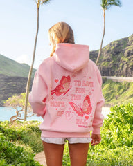"To Live For the Hope of it All" Hoodie in Pink
