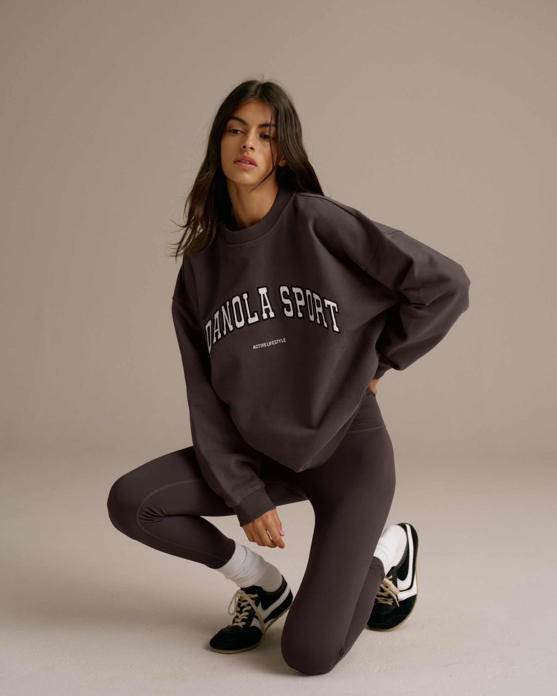 AS Oversized Sweatshirt - Washed Coffee Bean