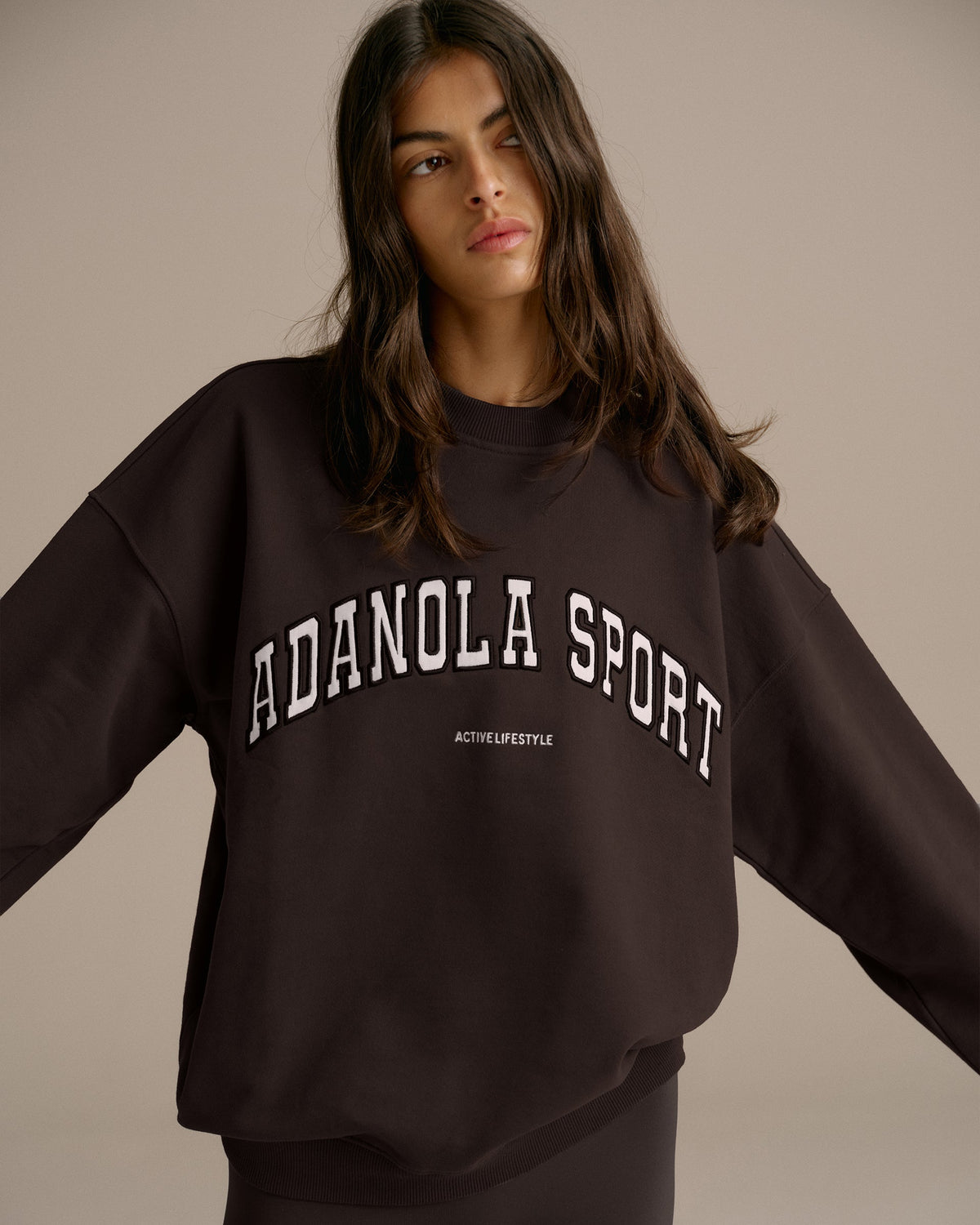 AS Oversized Sweatshirt - Coffee Bean
