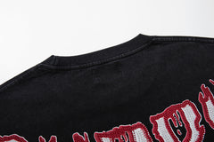 Supply Avenue Luxe Rhinestone Oversized Graphic Tee