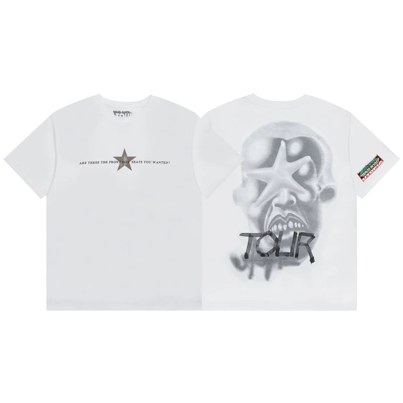 Travis Scott Urban Graphic Print Streetwear Tee