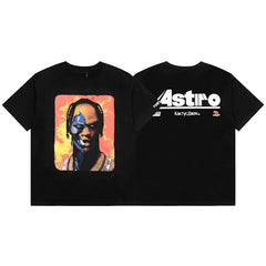 Travis Scott High Street Casual Short Sleeve T-Shirt