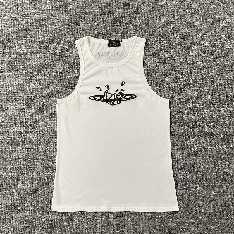 Broken planet, trendy high street, summer sports and leisure, pure cotton base shirt, sleeveless vest, sweatshirt top