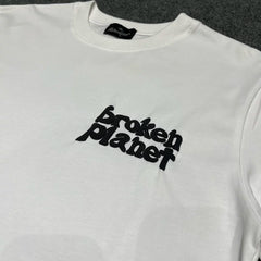 Broken Planet High Street Summer Leisure Foam Letter Printed Loose Cotton Short sleeved T-shirt for Men and Women