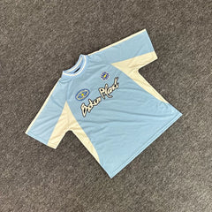 Broken planet shirt, American high street fashion brand, summer sports and leisure contrasting color jersey, short sleeved T-shirt