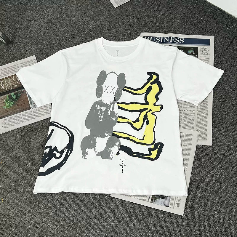 Travis Scott Cartoon Graphic Streetwear Tee