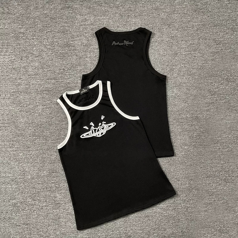 Broken planet, trendy high street, summer sports and leisure, pure cotton base shirt, sleeveless vest, sweatshirt top