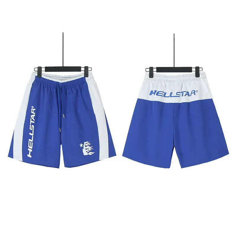 Hellstar Ink Washed Vintage Artwork Casual Shorts