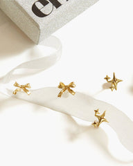 Ribbon Stud Earrings